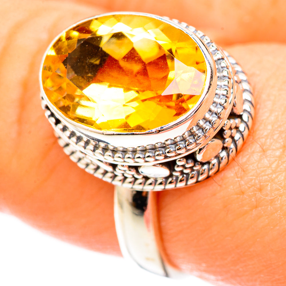 Citrine Rings handcrafted by Anasilvercos - RING123594