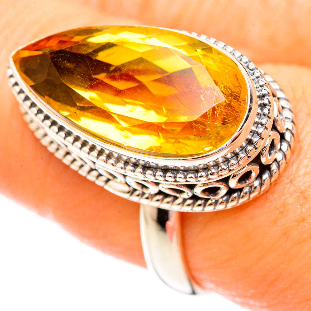 Citrine Rings handcrafted by Anasilvercos - RING123595