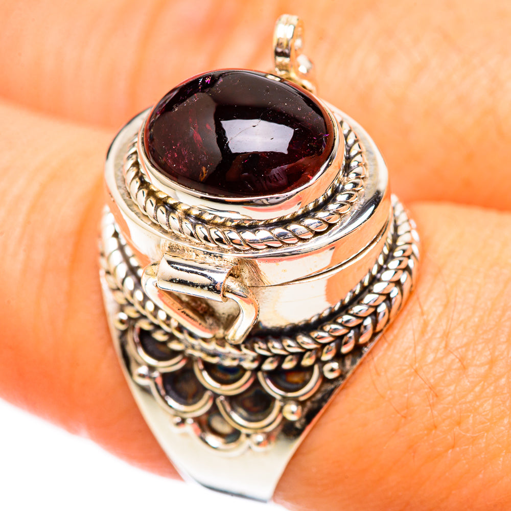 Garnet Rings handcrafted by Anasilvercos - RING123599
