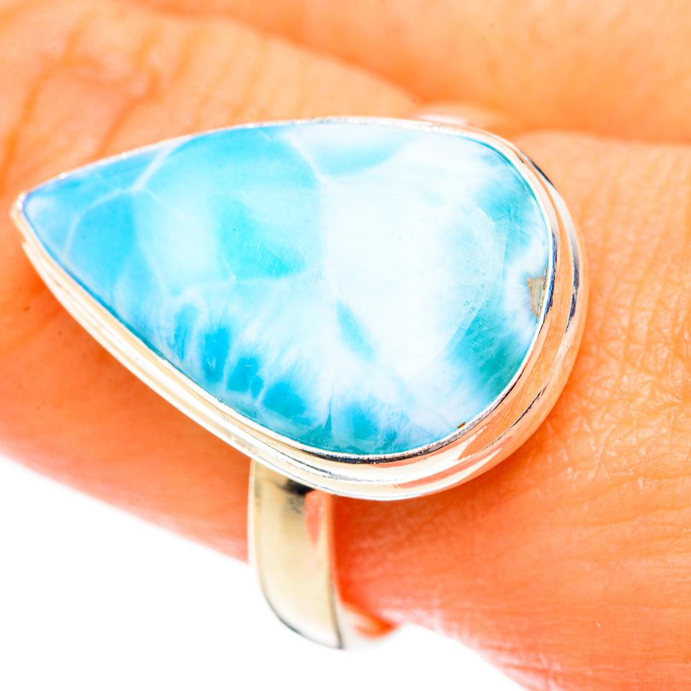 Larimar Rings handcrafted by Anasilvercos - RING123612