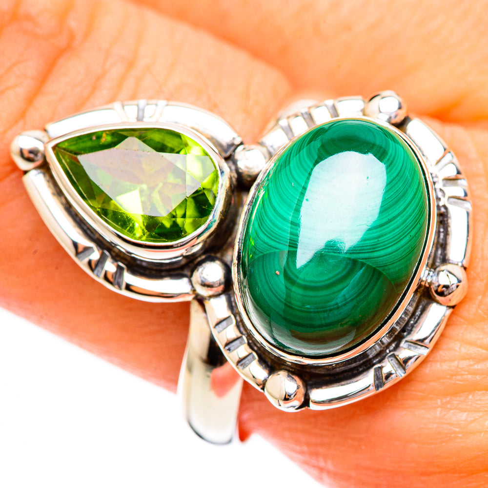 Malachite Rings handcrafted by Anasilvercos - RING123615