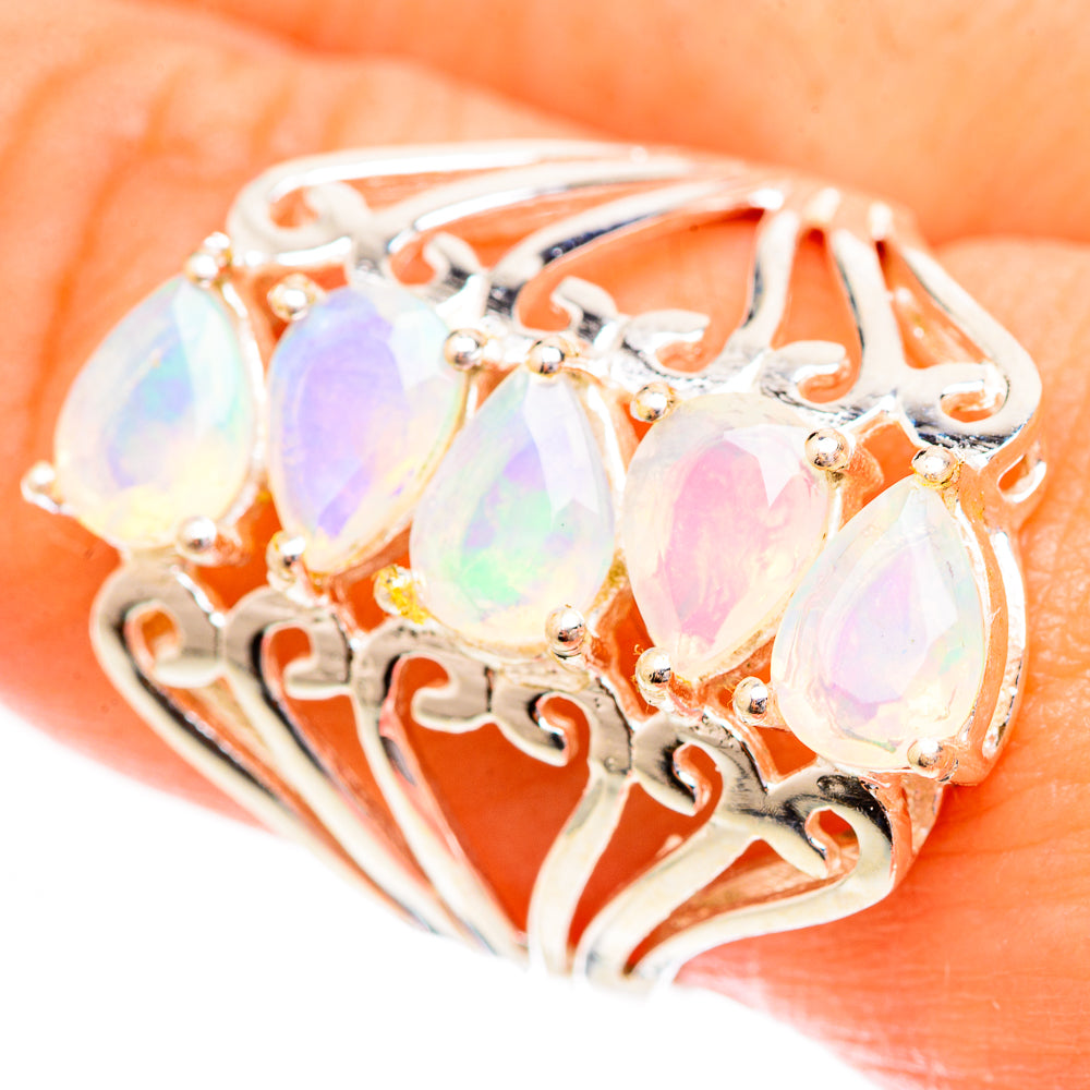 Ethiopian Opal Rings handcrafted by Anasilvercos - RING123625