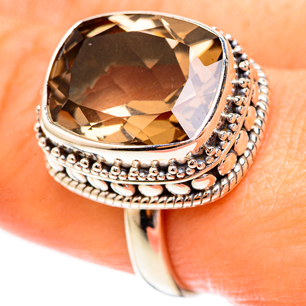 Smoky Quartz Rings handcrafted by Anasilvercos - RING123637