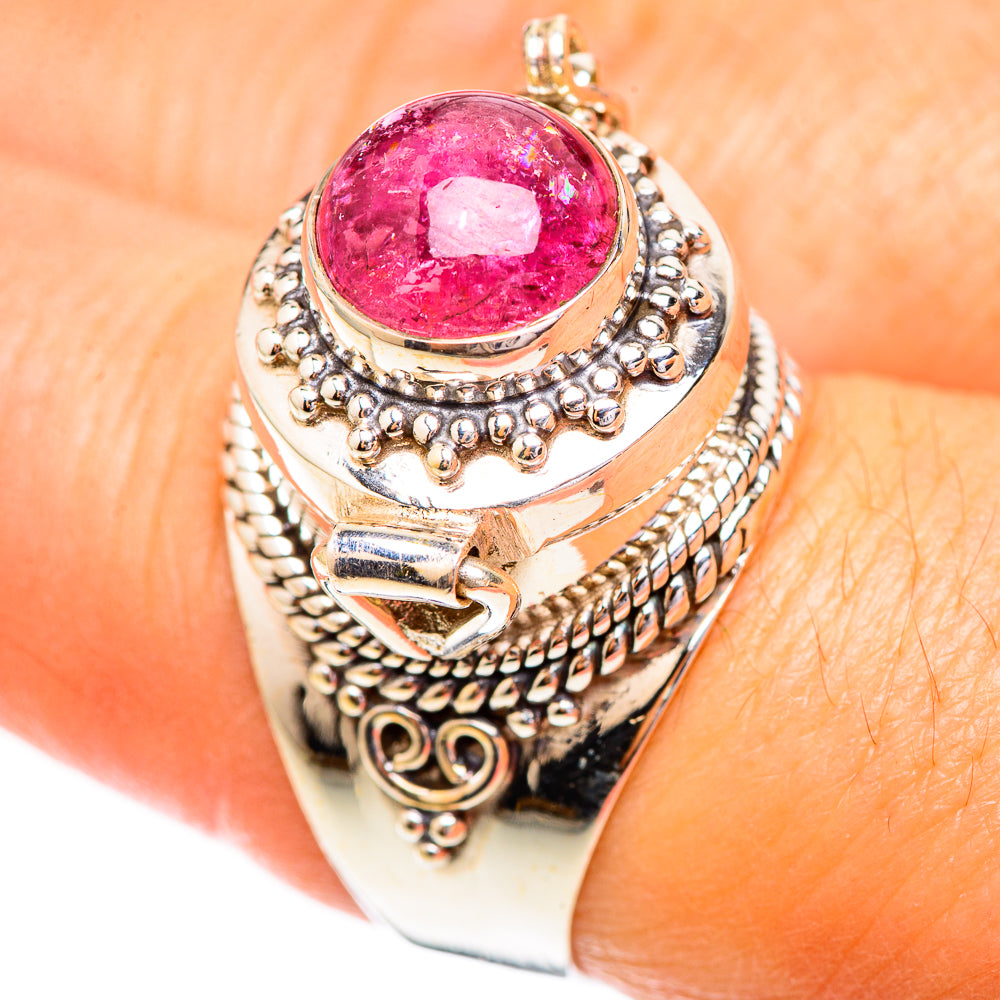 Pink Tourmaline Rings handcrafted by Anasilvercos - RING123638