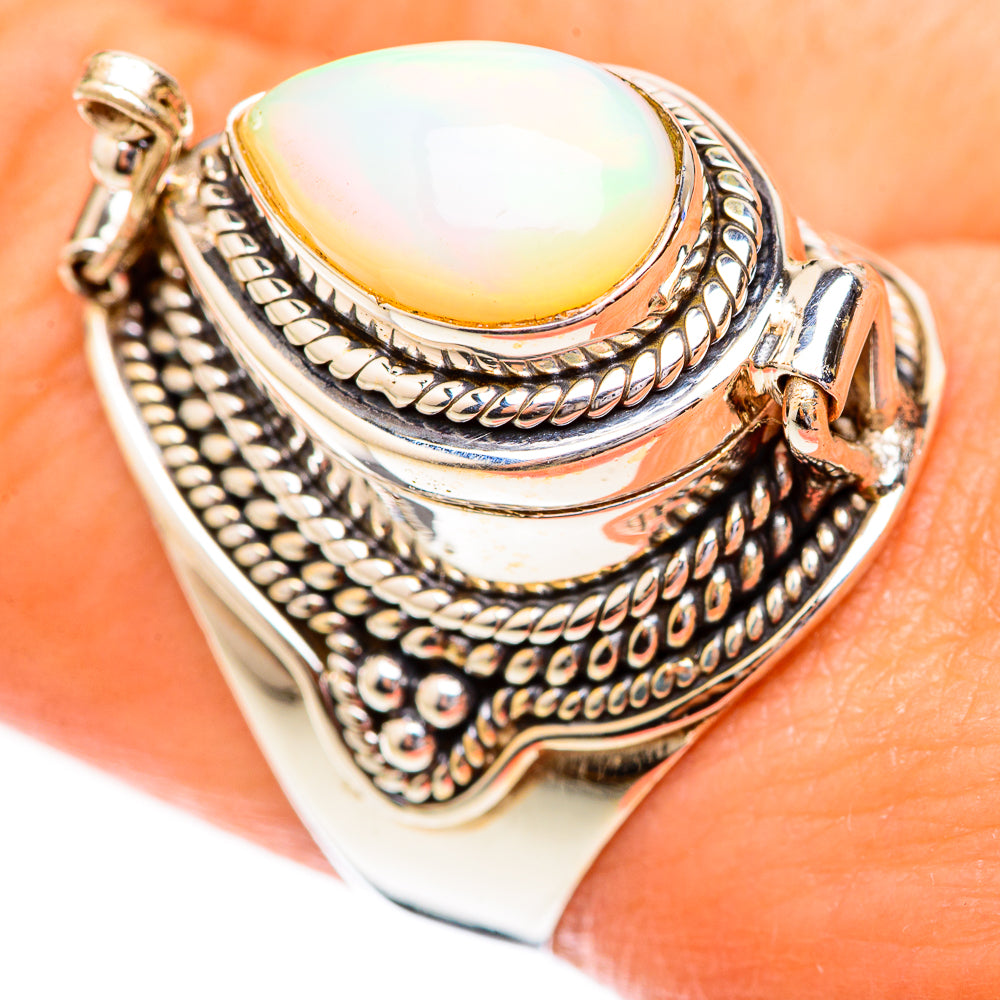 Ethiopian Opal Rings handcrafted by Anasilvercos - RING123642