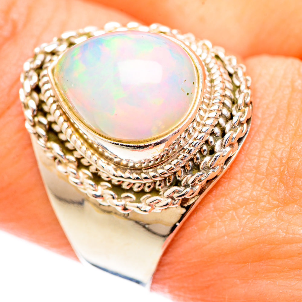 Ethiopian Opal Rings handcrafted by Anasilvercos - RING123643