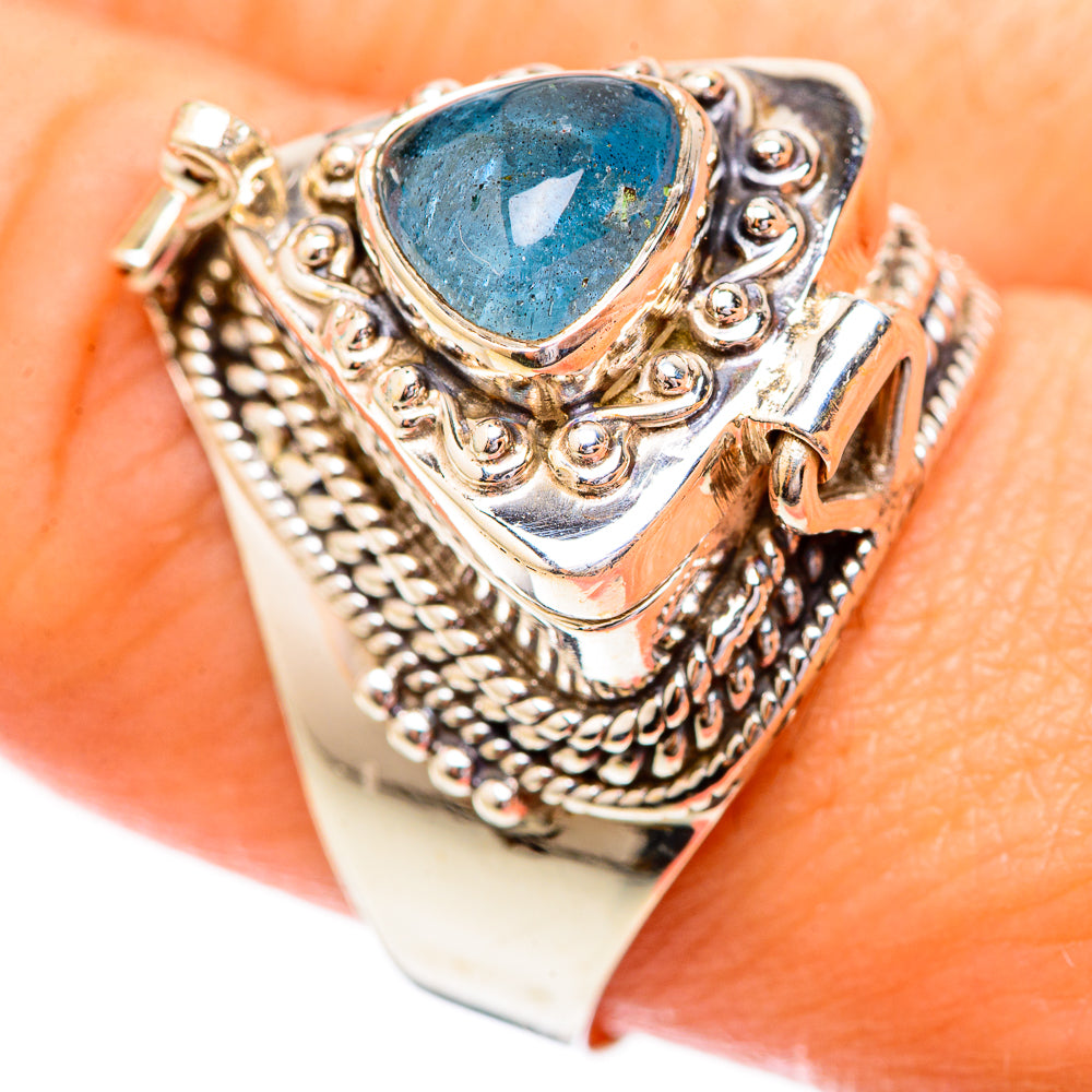 Aquamarine Rings handcrafted by Anasilvercos - RING123649