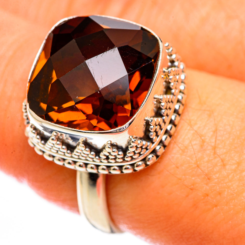 Smoky Quartz Rings handcrafted by Anasilvercos - RING123657