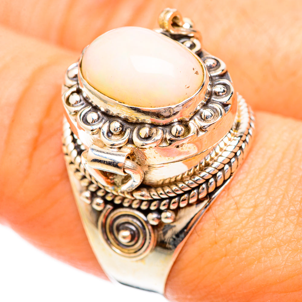 Ethiopian Opal Rings handcrafted by Anasilvercos - RING123684