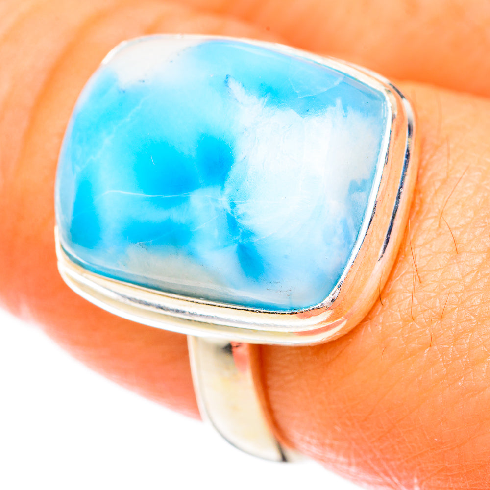 Larimar Rings handcrafted by Anasilvercos - RING123691