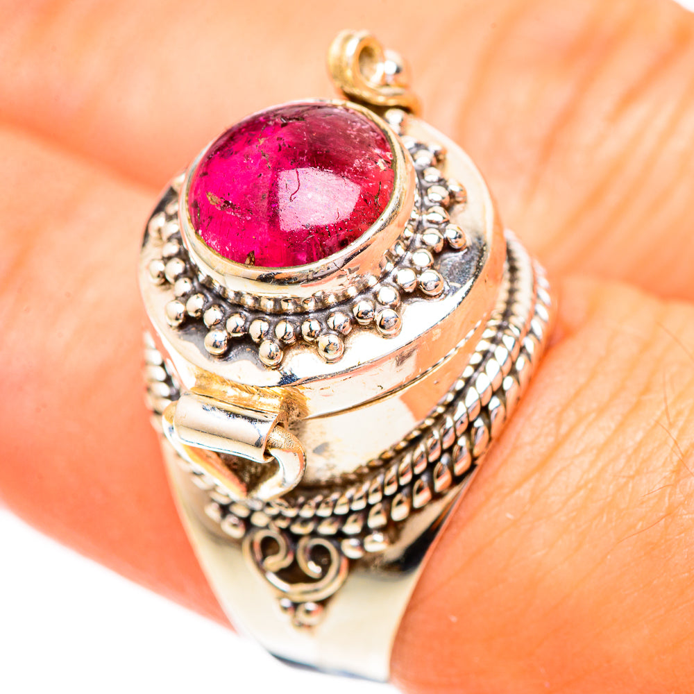 Pink Tourmaline Rings handcrafted by Anasilvercos - RING123712