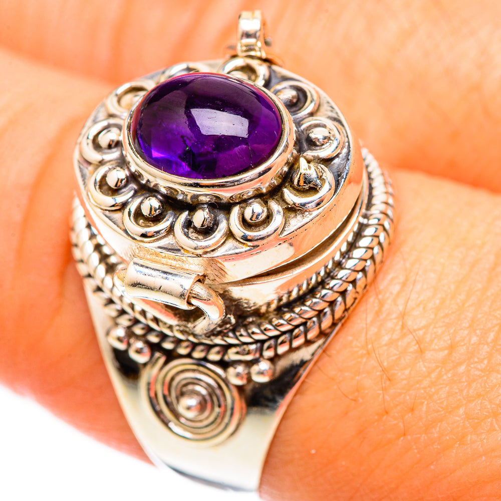 Amethyst Rings handcrafted by Anasilvercos - RING123715