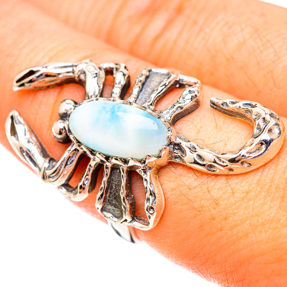 Larimar Rings handcrafted by Anasilvercos - RING123721