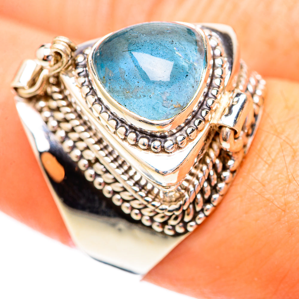 Aquamarine Rings handcrafted by Anasilvercos - RING123722