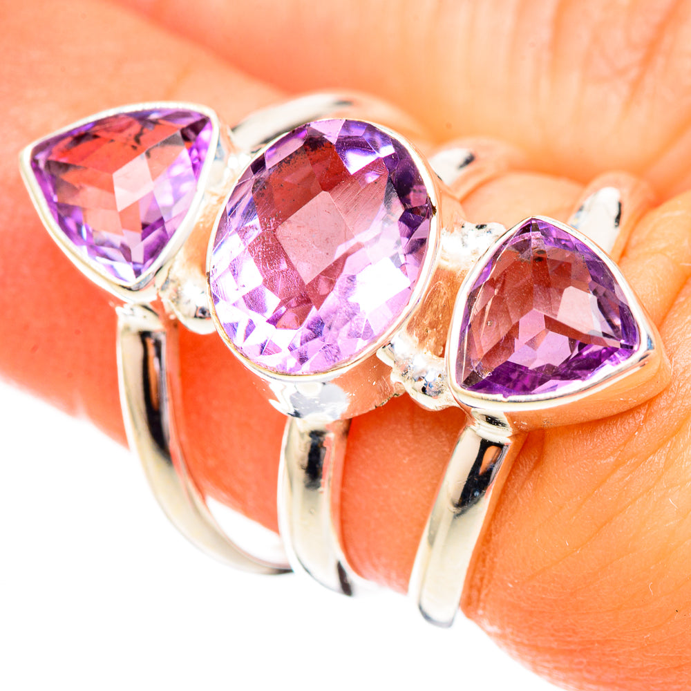 Amethyst Rings handcrafted by Anasilvercos - RING123728