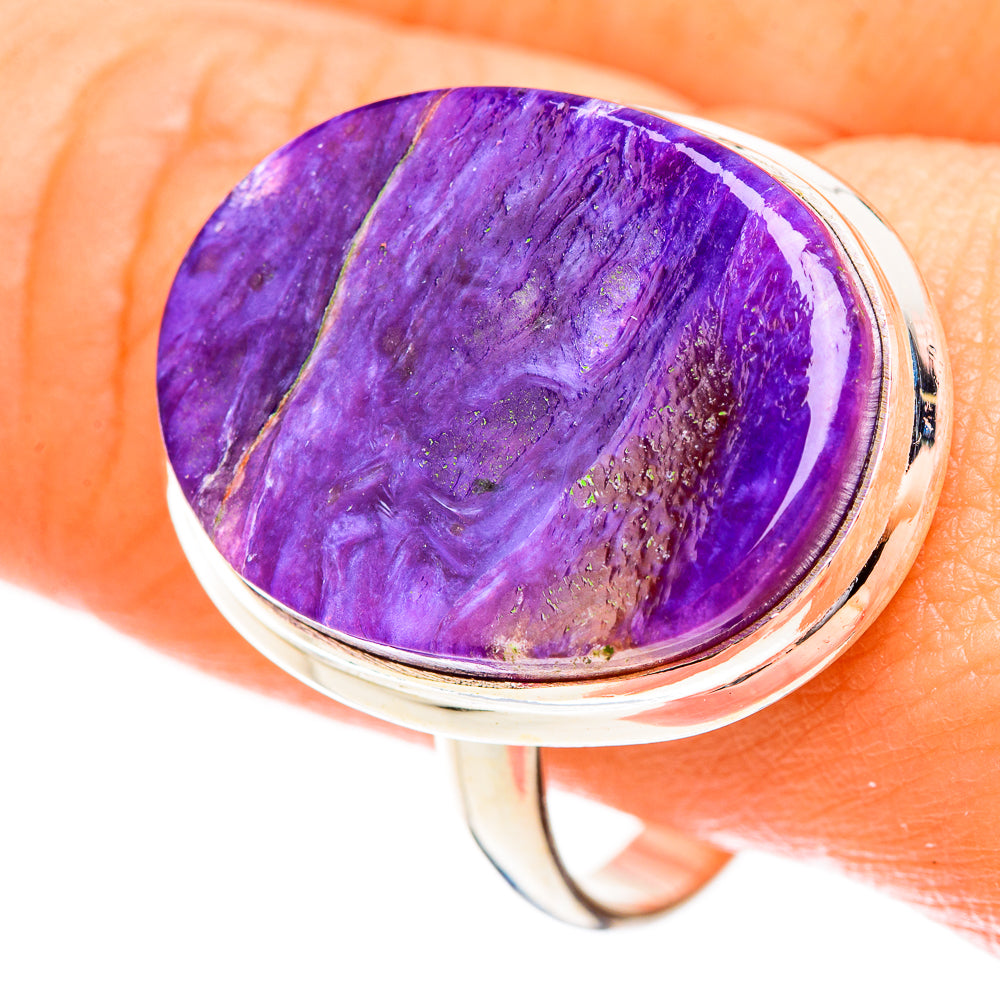 Charoite Rings handcrafted by Anasilvercos - RING123739