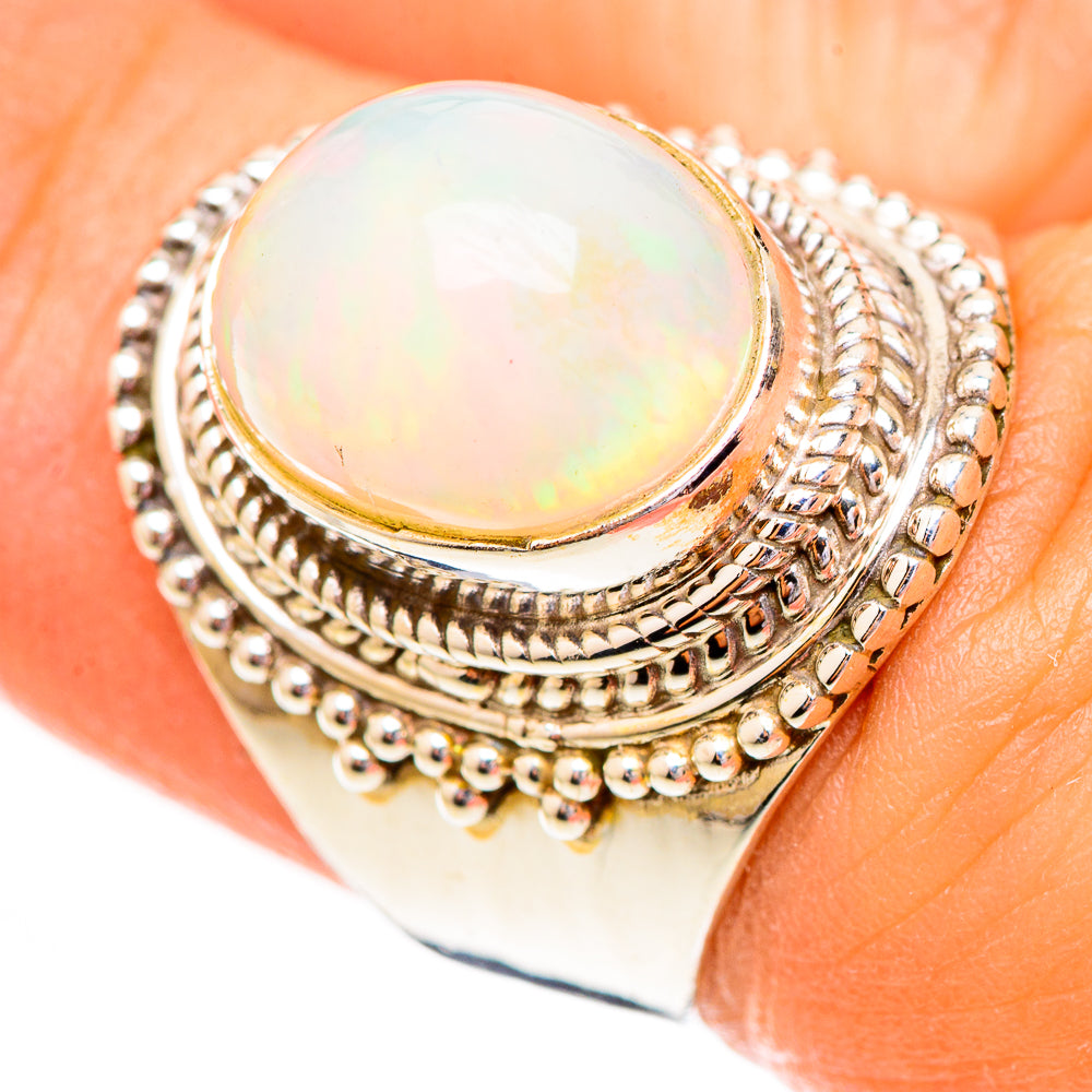 Ethiopian Opal Rings handcrafted by Anasilvercos - RING123741