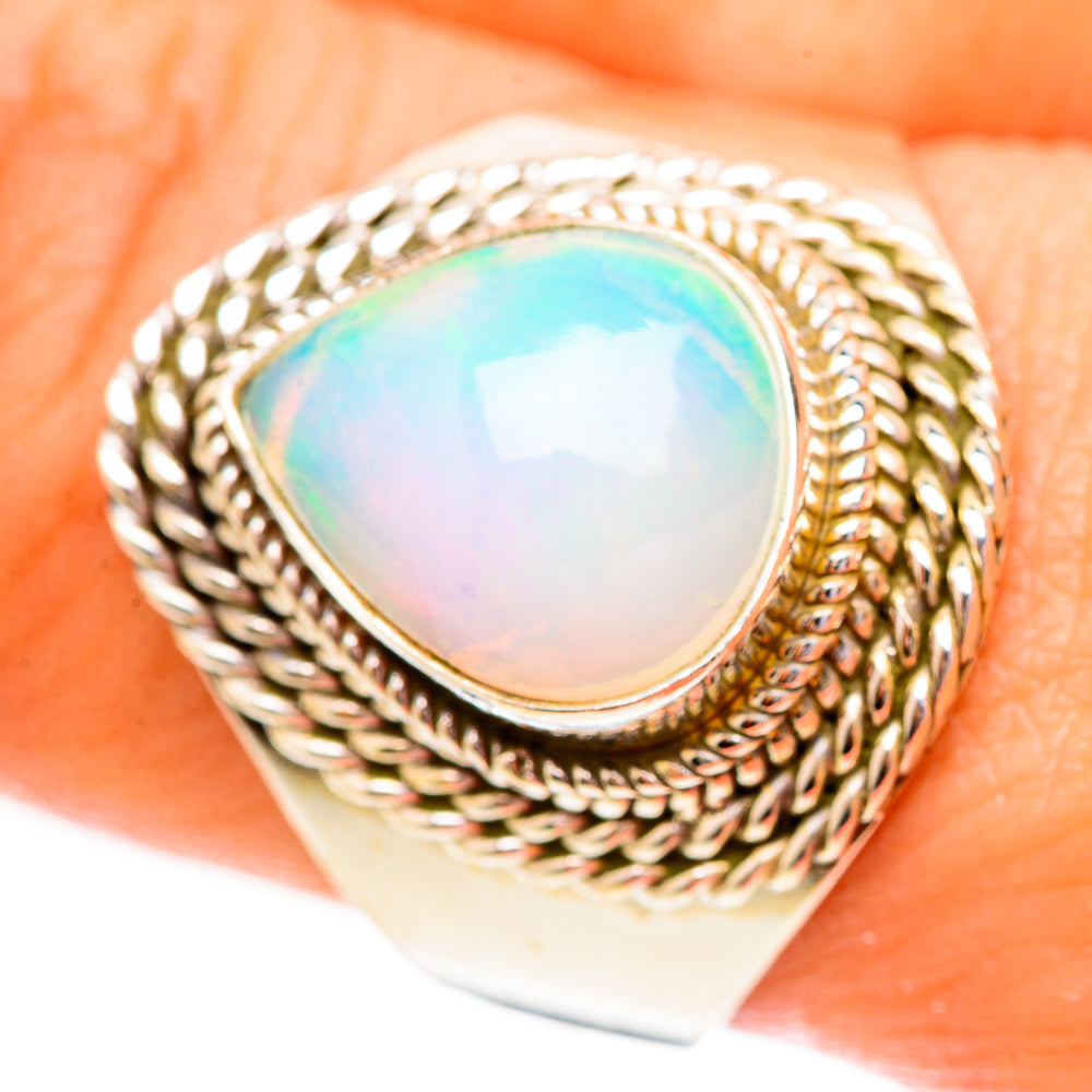 Ethiopian Opal Rings handcrafted by Anasilvercos - RING123742
