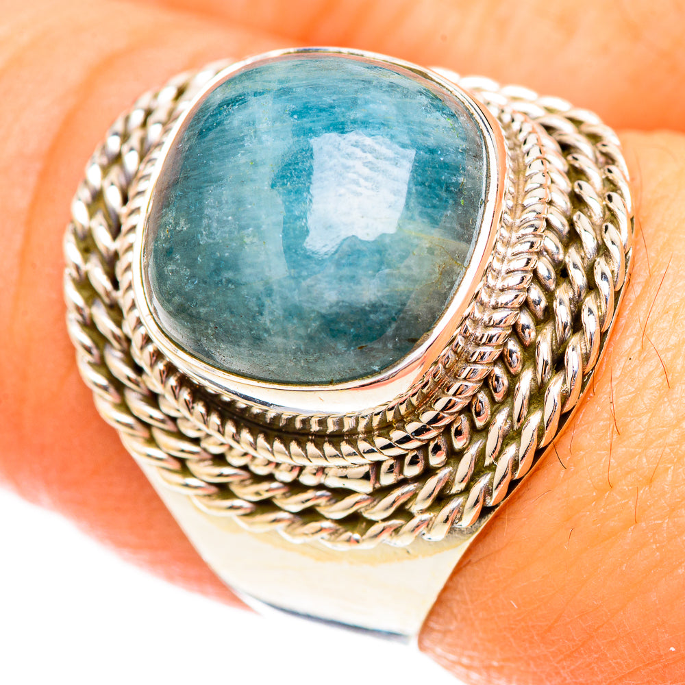 Aquamarine Rings handcrafted by Anasilvercos - RING123747