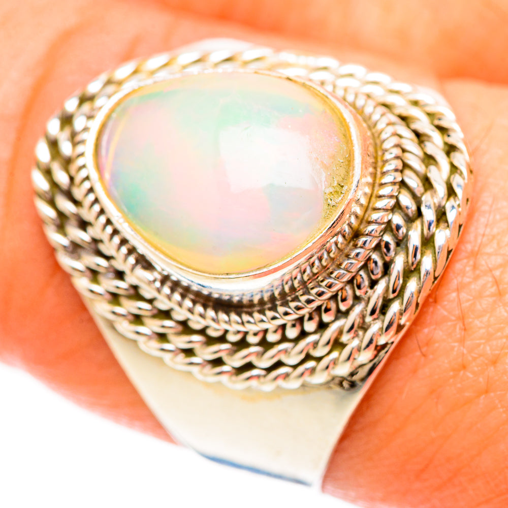 Ethiopian Opal Rings handcrafted by Anasilvercos - RING123764