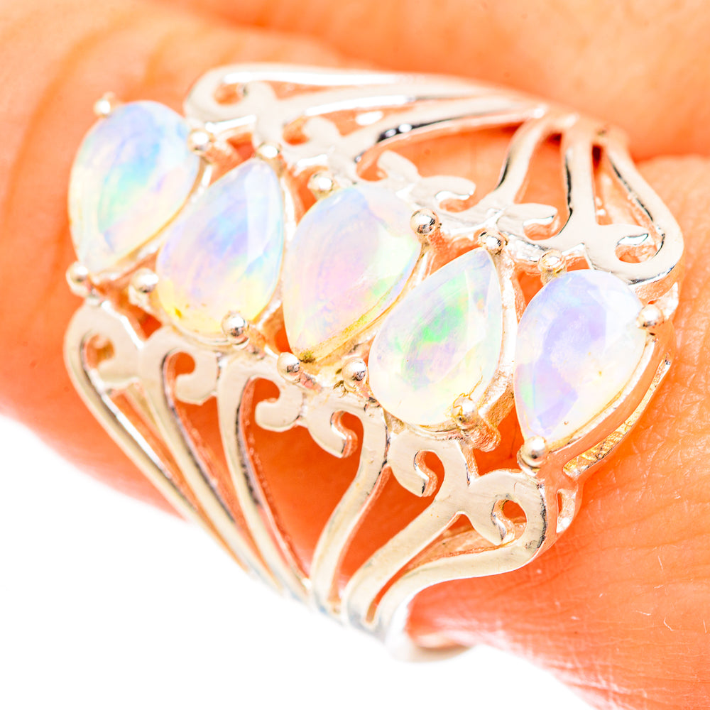 Ethiopian Opal Rings handcrafted by Anasilvercos - RING123765
