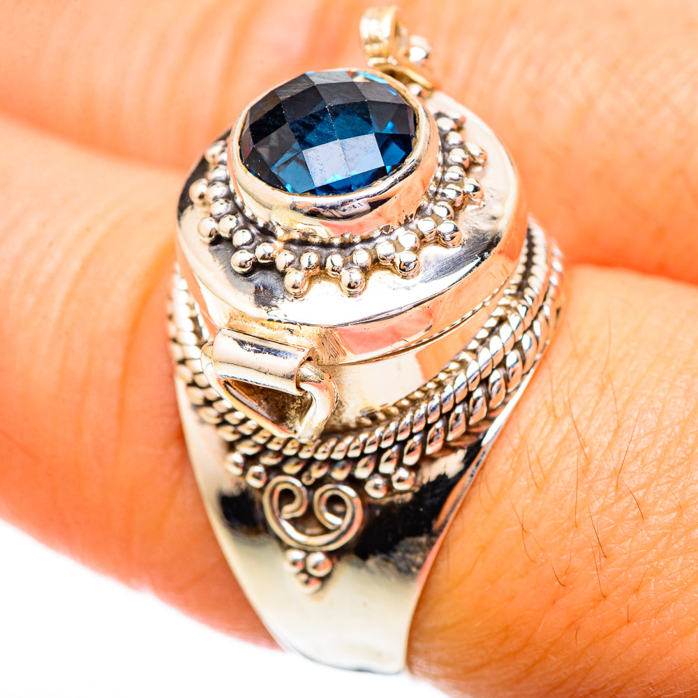 Swiss Blue Topaz Rings handcrafted by Anasilvercos - RING123767