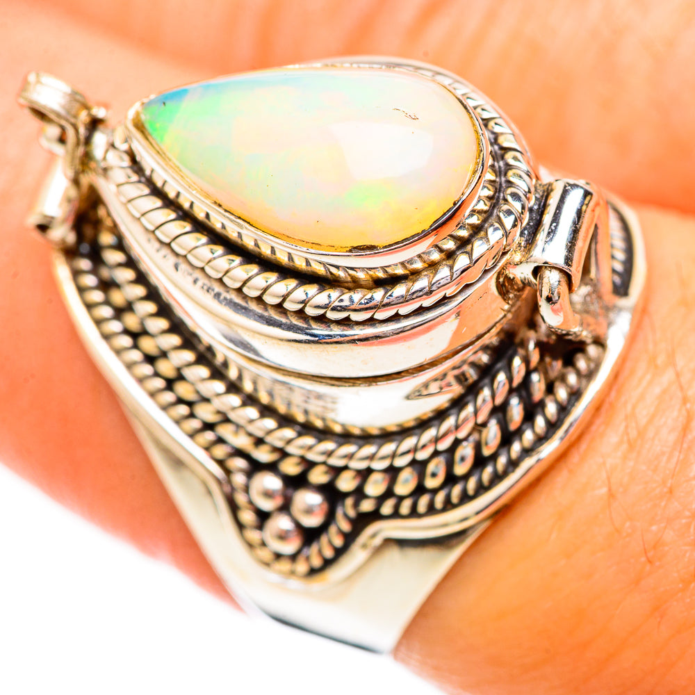 Ethiopian Opal Rings handcrafted by Anasilvercos - RING123775