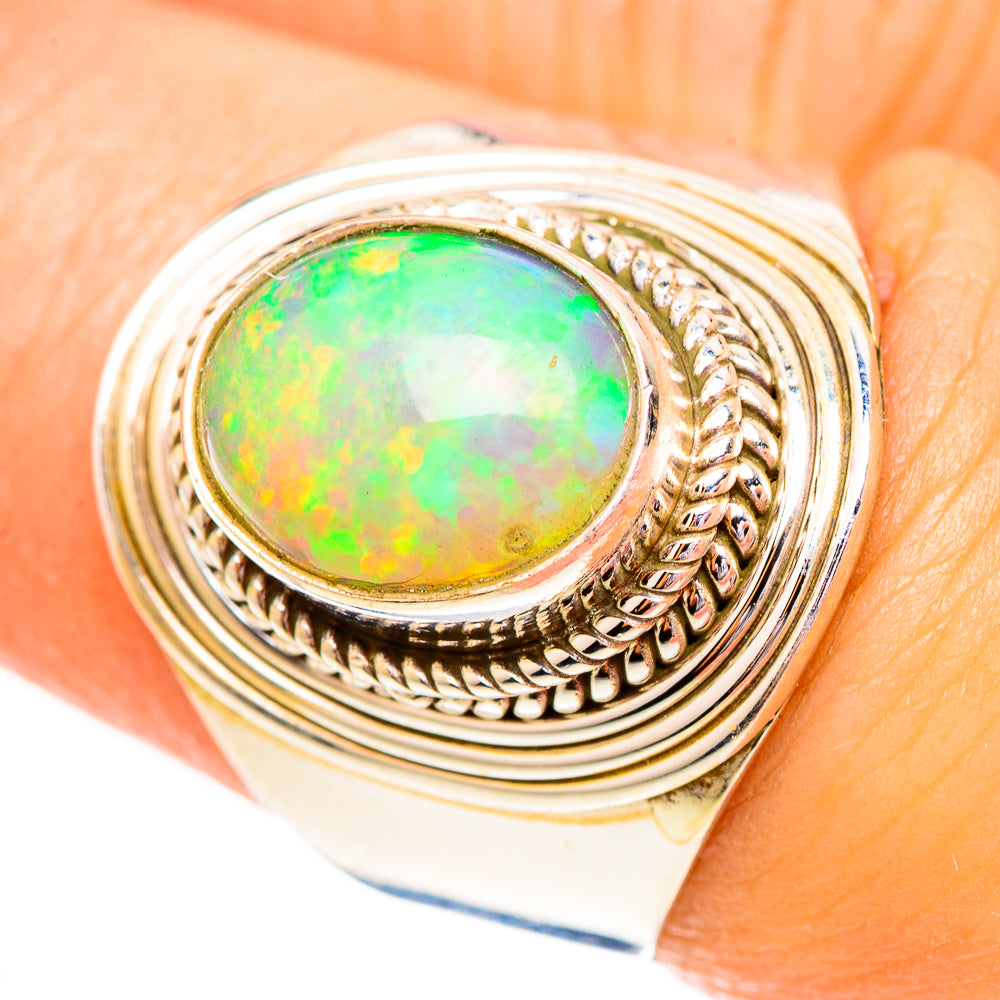 Ethiopian Opal Rings handcrafted by Anasilvercos - RING123776