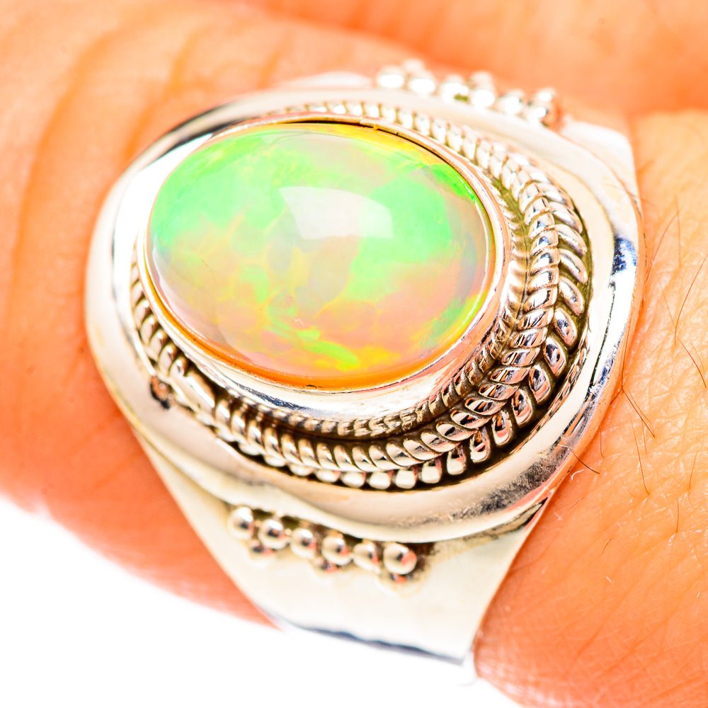 Ethiopian Opal Rings handcrafted by Anasilvercos - RING123785