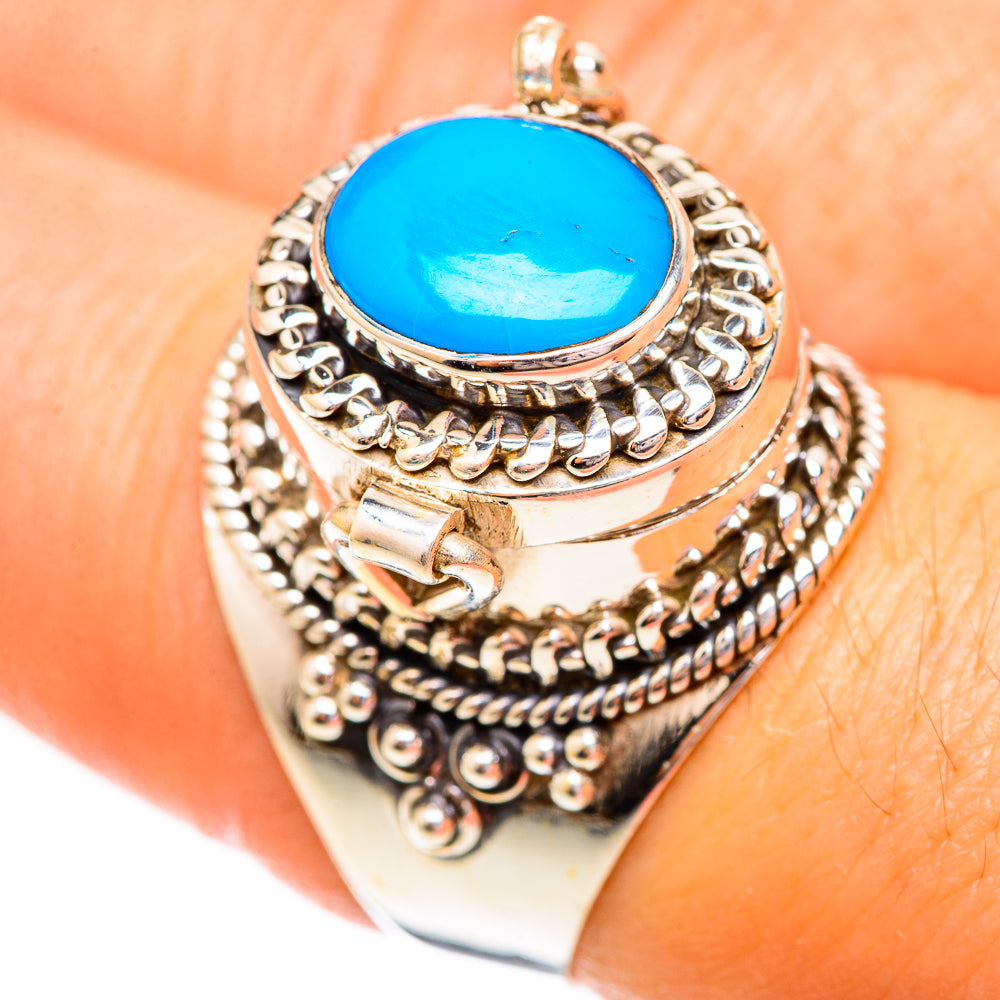 Sleeping Beauty Turquoise Rings handcrafted by Anasilvercos - RING123791