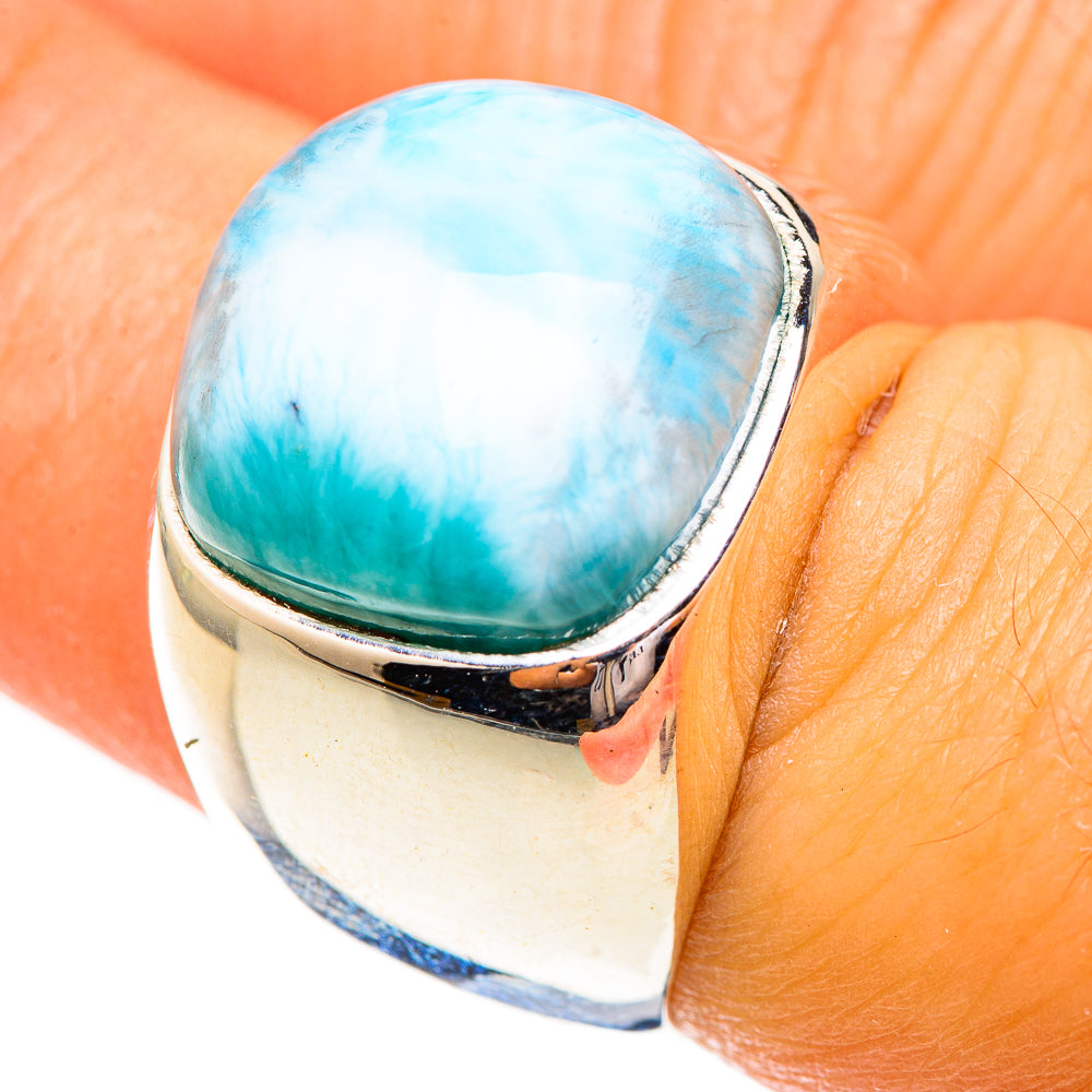 Larimar Rings handcrafted by Anasilvercos - RING123794