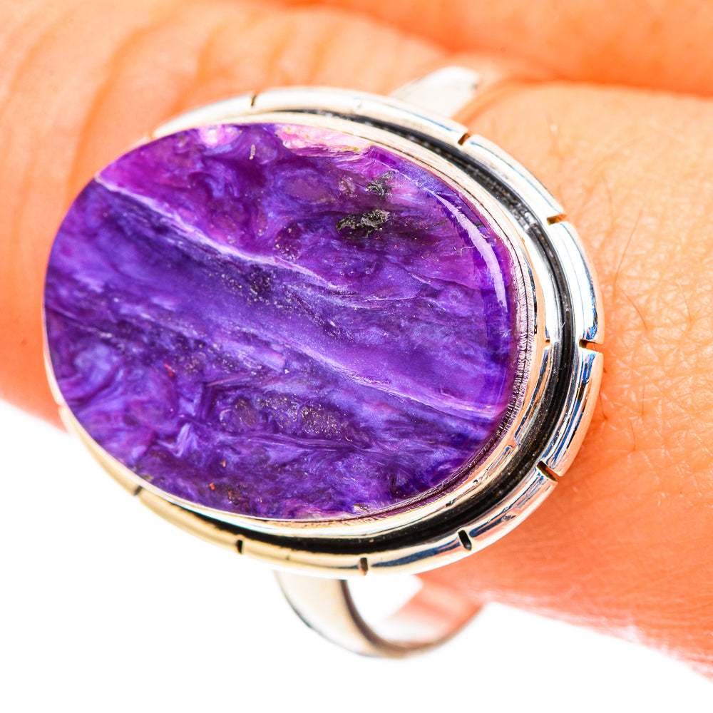 Charoite Rings handcrafted by Anasilvercos - RING123799