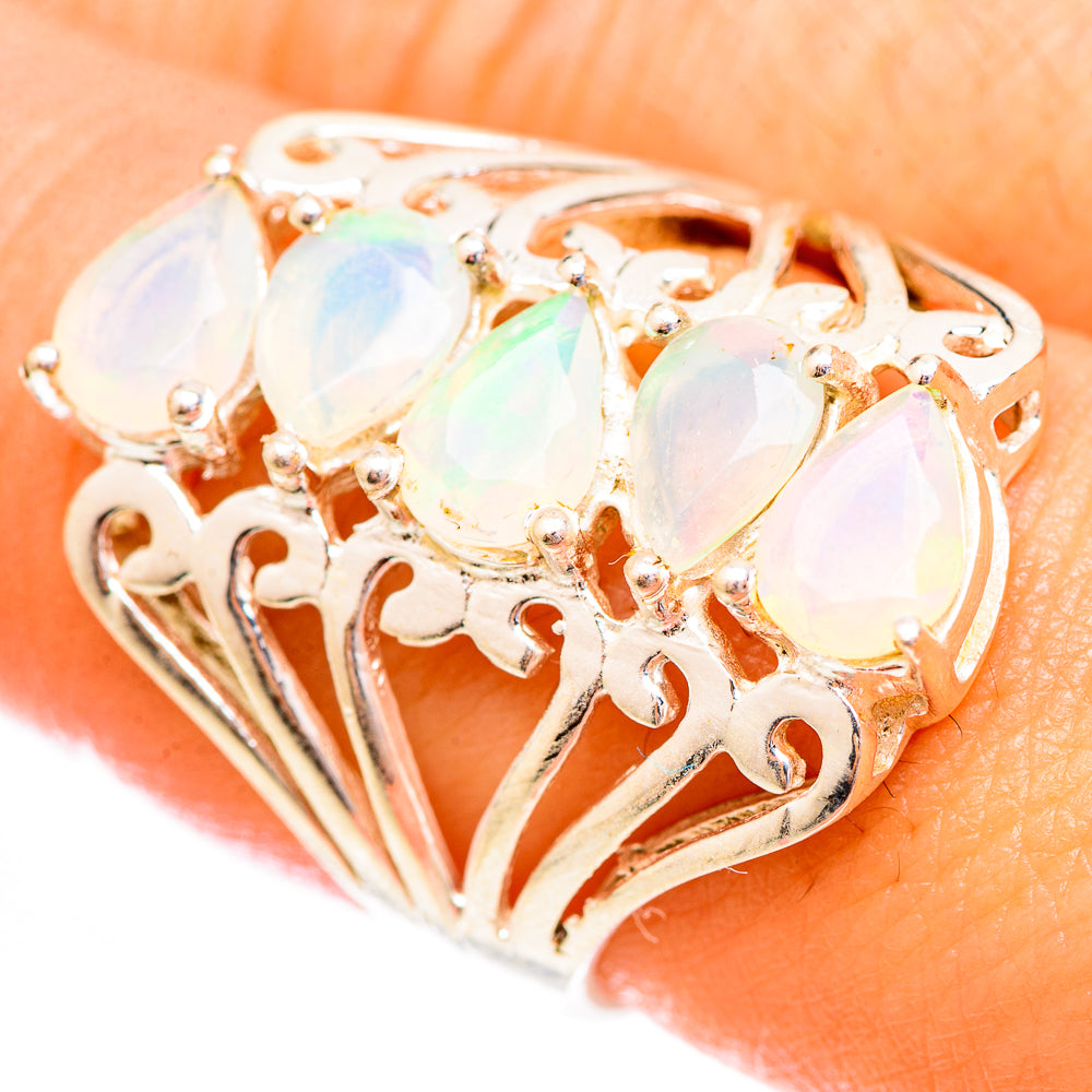 Ethiopian Opal Rings handcrafted by Anasilvercos - RING123803
