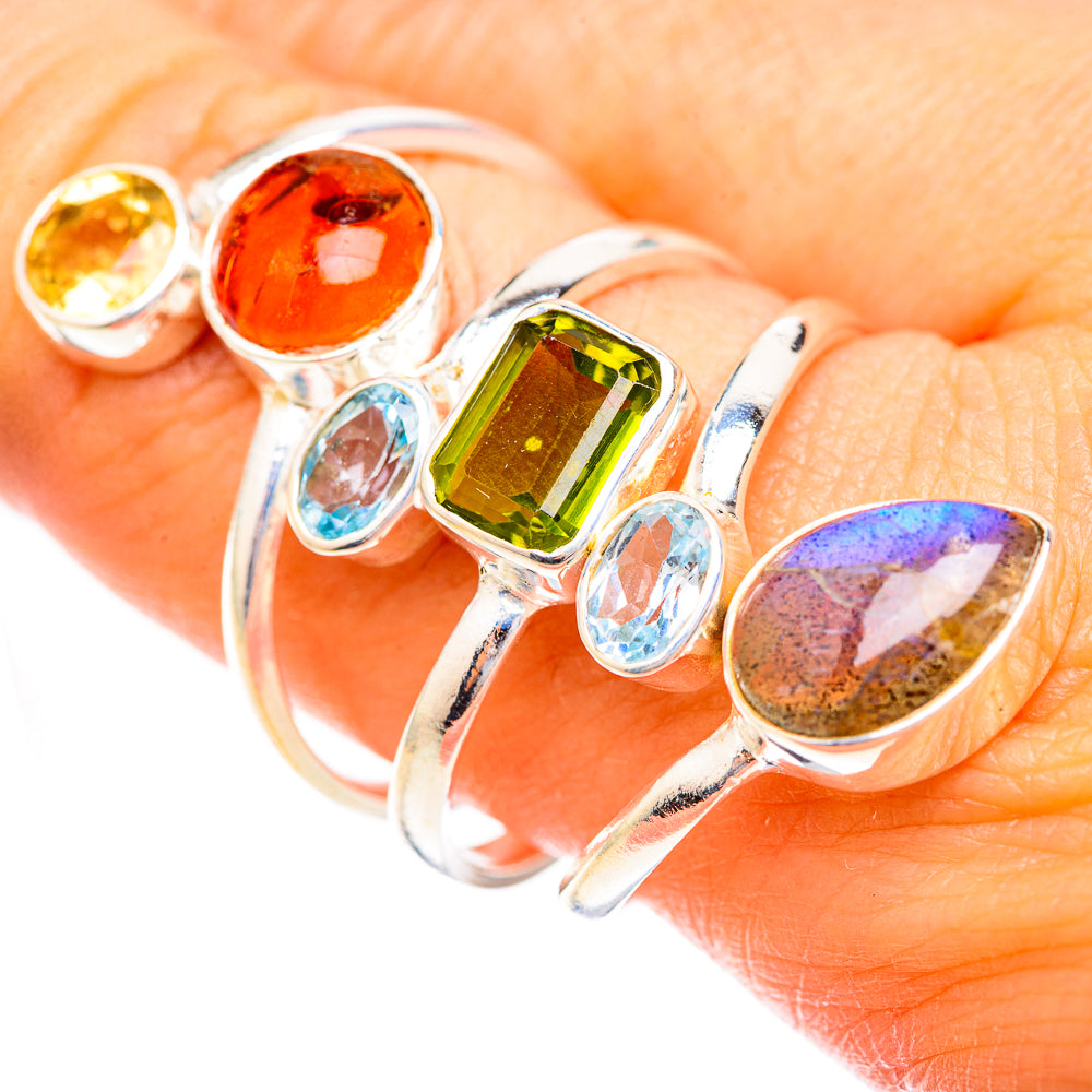 Labradorite Rings handcrafted by Anasilvercos - RING123823