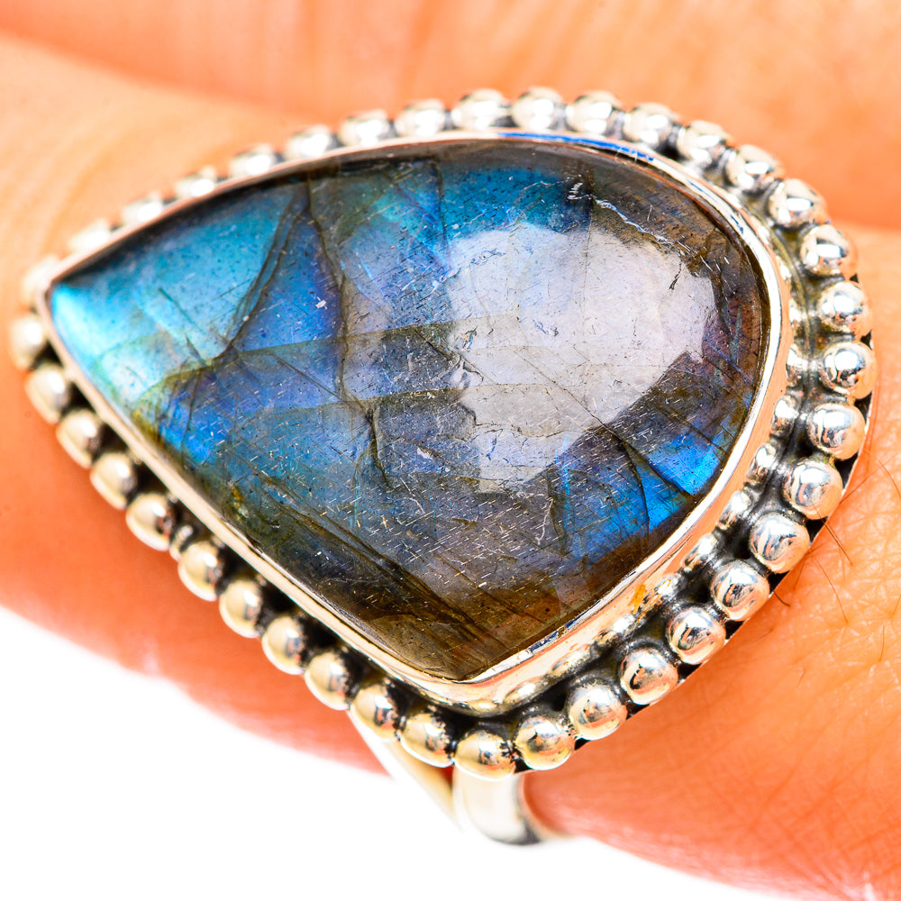 Labradorite Rings handcrafted by Anasilvercos - RING123830