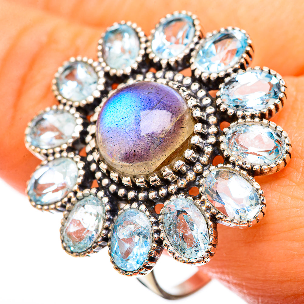 Labradorite Rings handcrafted by Anasilvercos - RING123834