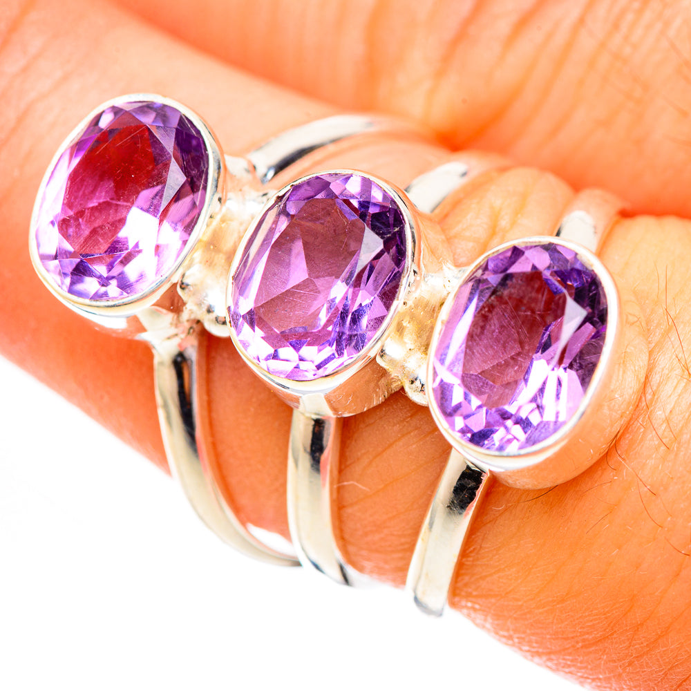 Amethyst Rings handcrafted by Anasilvercos - RING123840