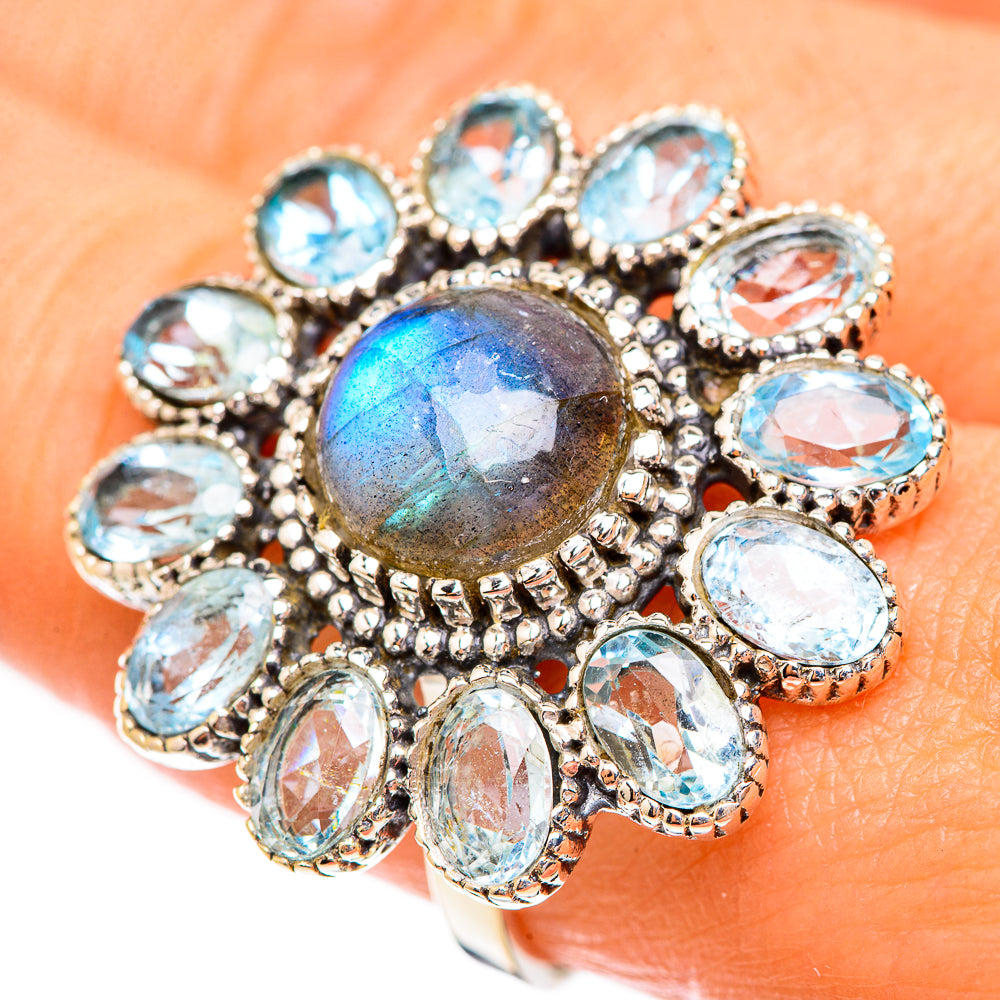 Labradorite Rings handcrafted by Anasilvercos - RING123857