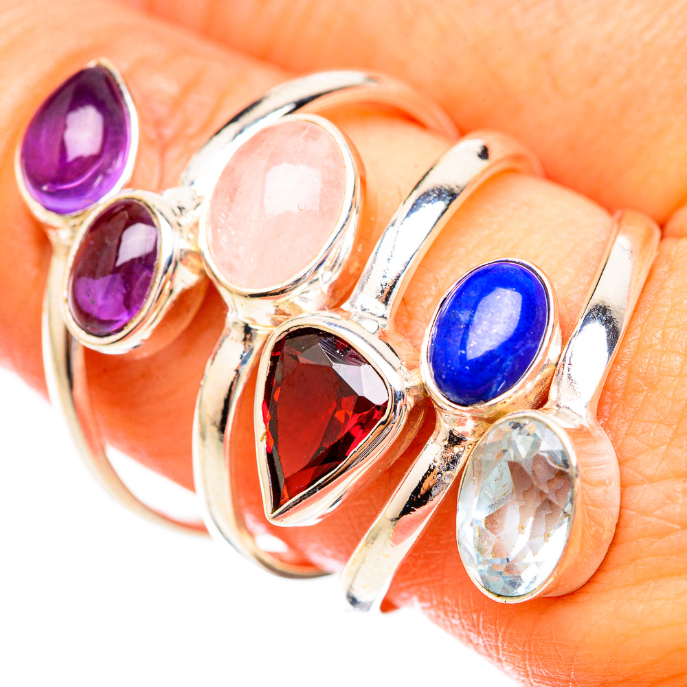 Rose Quartz Rings handcrafted by Anasilvercos - RING123873