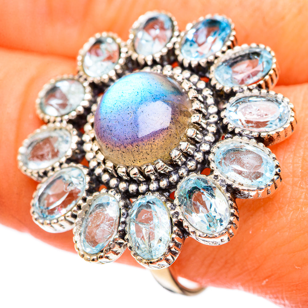 Labradorite Rings handcrafted by Anasilvercos - RING123891