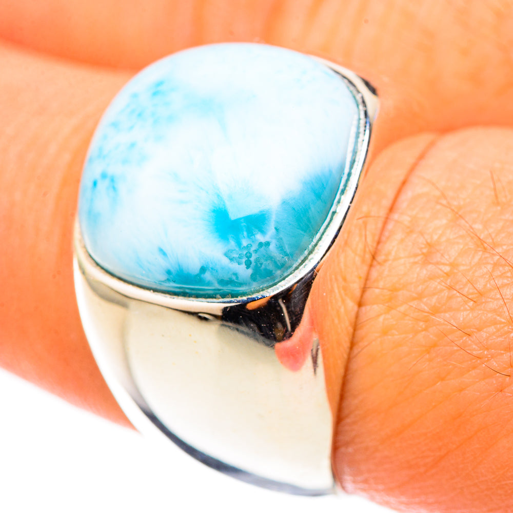 Larimar Rings handcrafted by Anasilvercos - RING123898