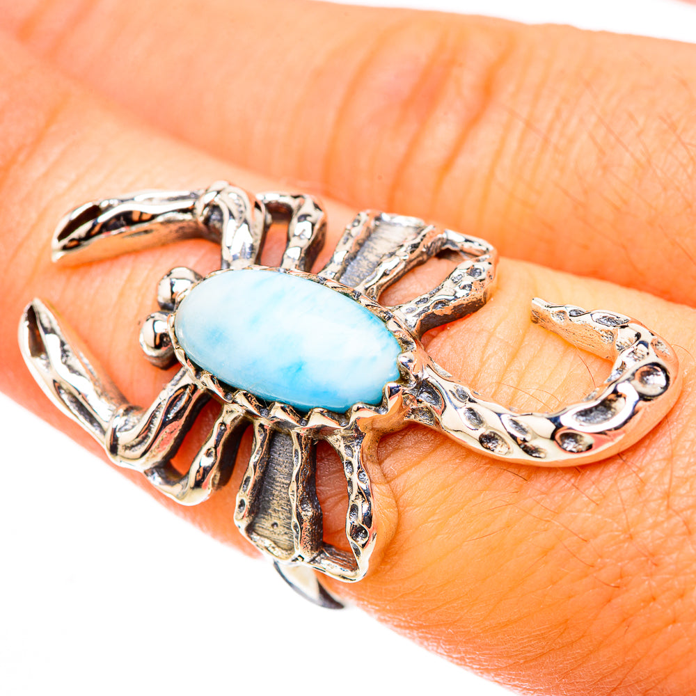 Larimar Rings handcrafted by Anasilvercos - RING123899