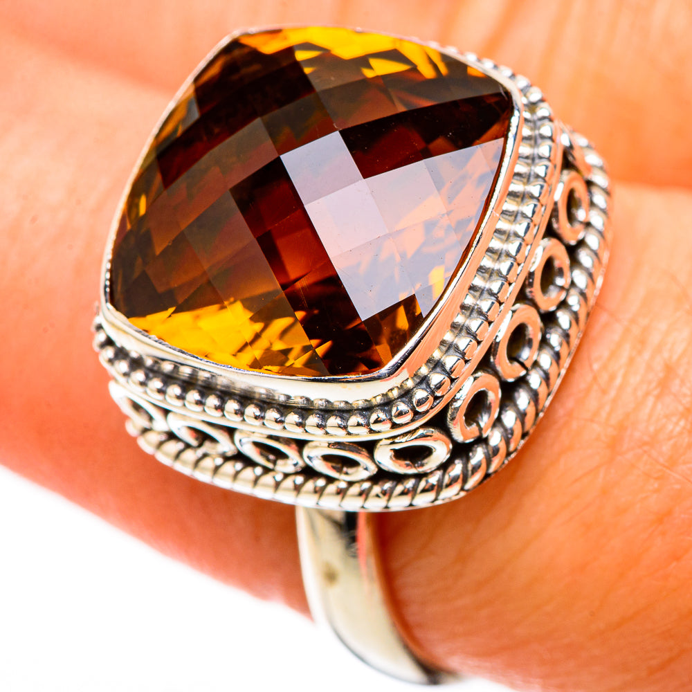 Mandarin Citrine Rings handcrafted by Anasilvercos - RING123904