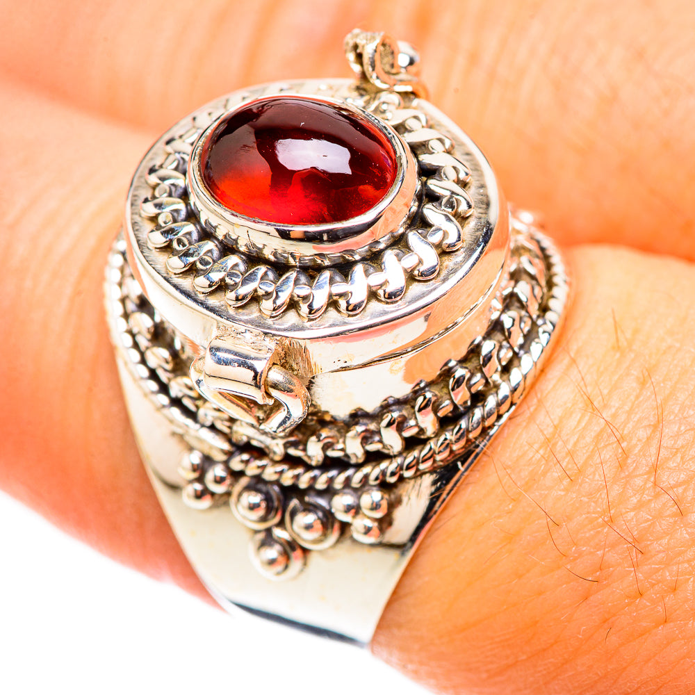 Garnet Rings handcrafted by Anasilvercos - RING123909