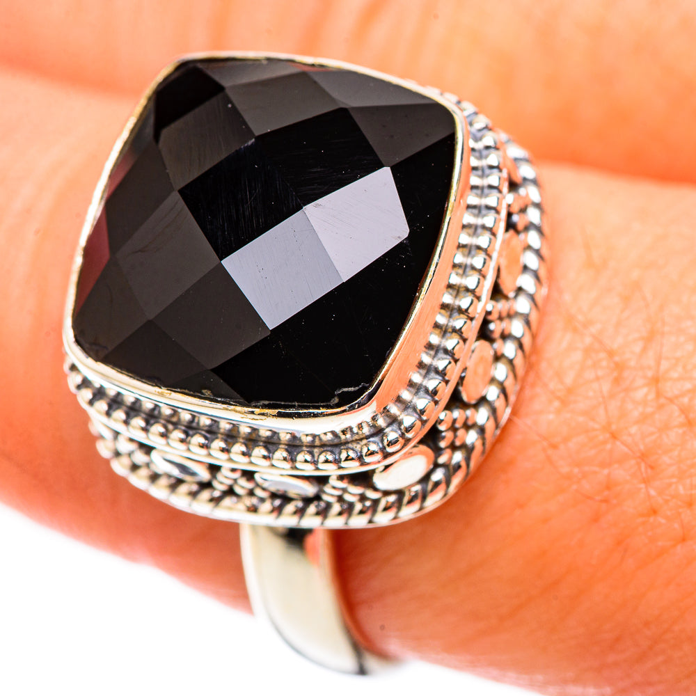 Black Onyx Rings handcrafted by Anasilvercos - RING123914