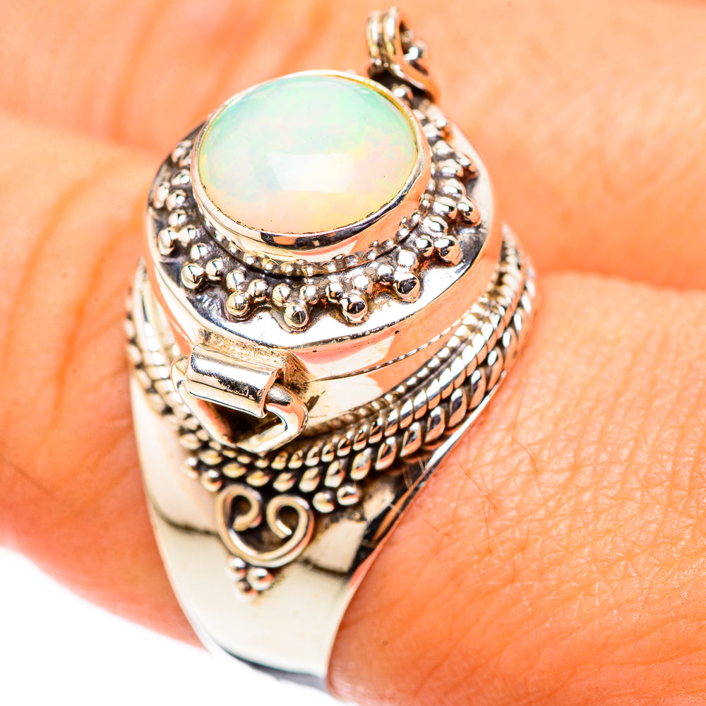Ethiopian Opal Rings handcrafted by Anasilvercos - RING123917