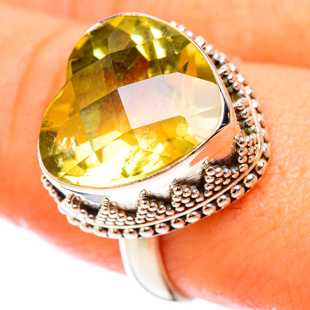Citrine Rings handcrafted by Anasilvercos - RING123921