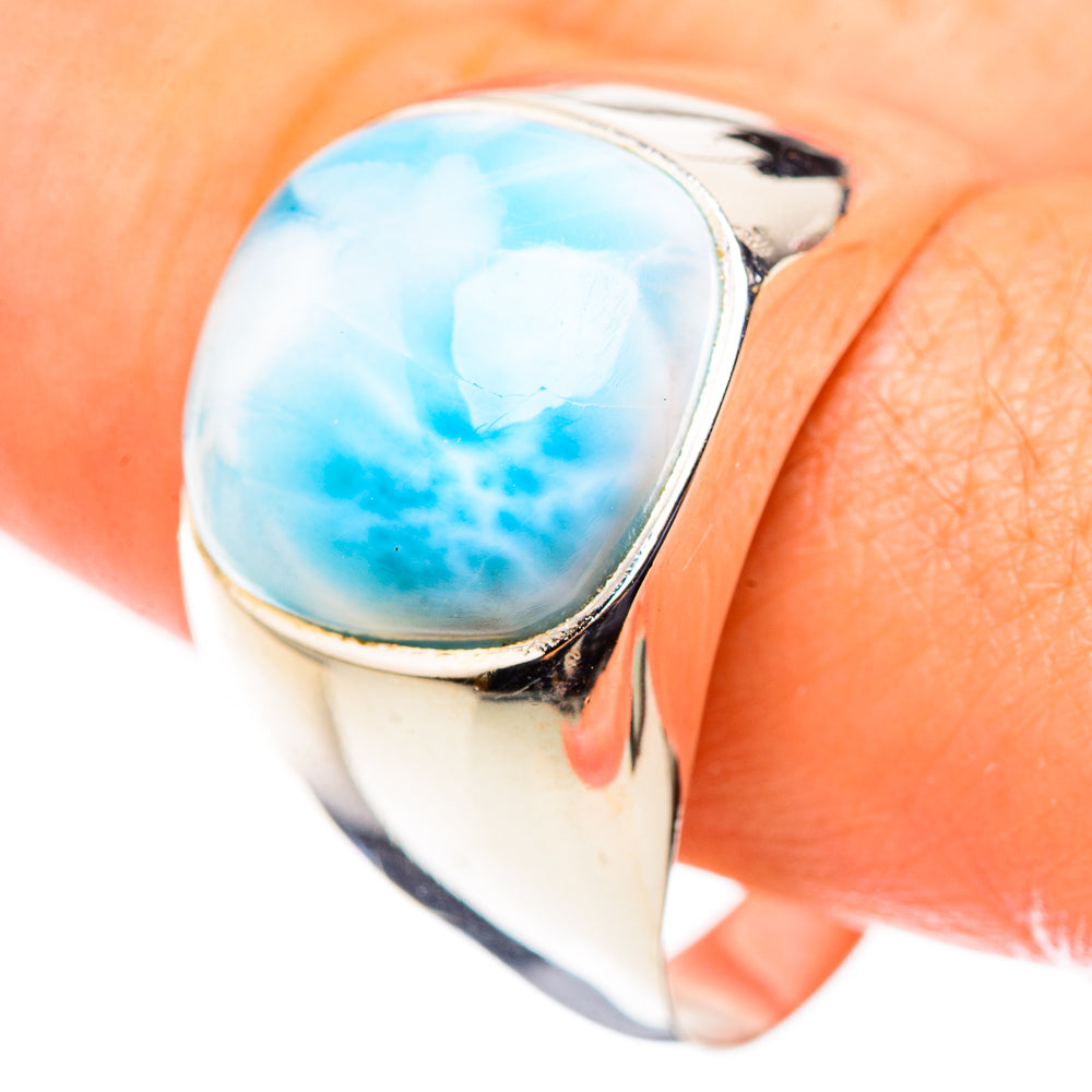 Larimar Rings handcrafted by Anasilvercos - RING123927