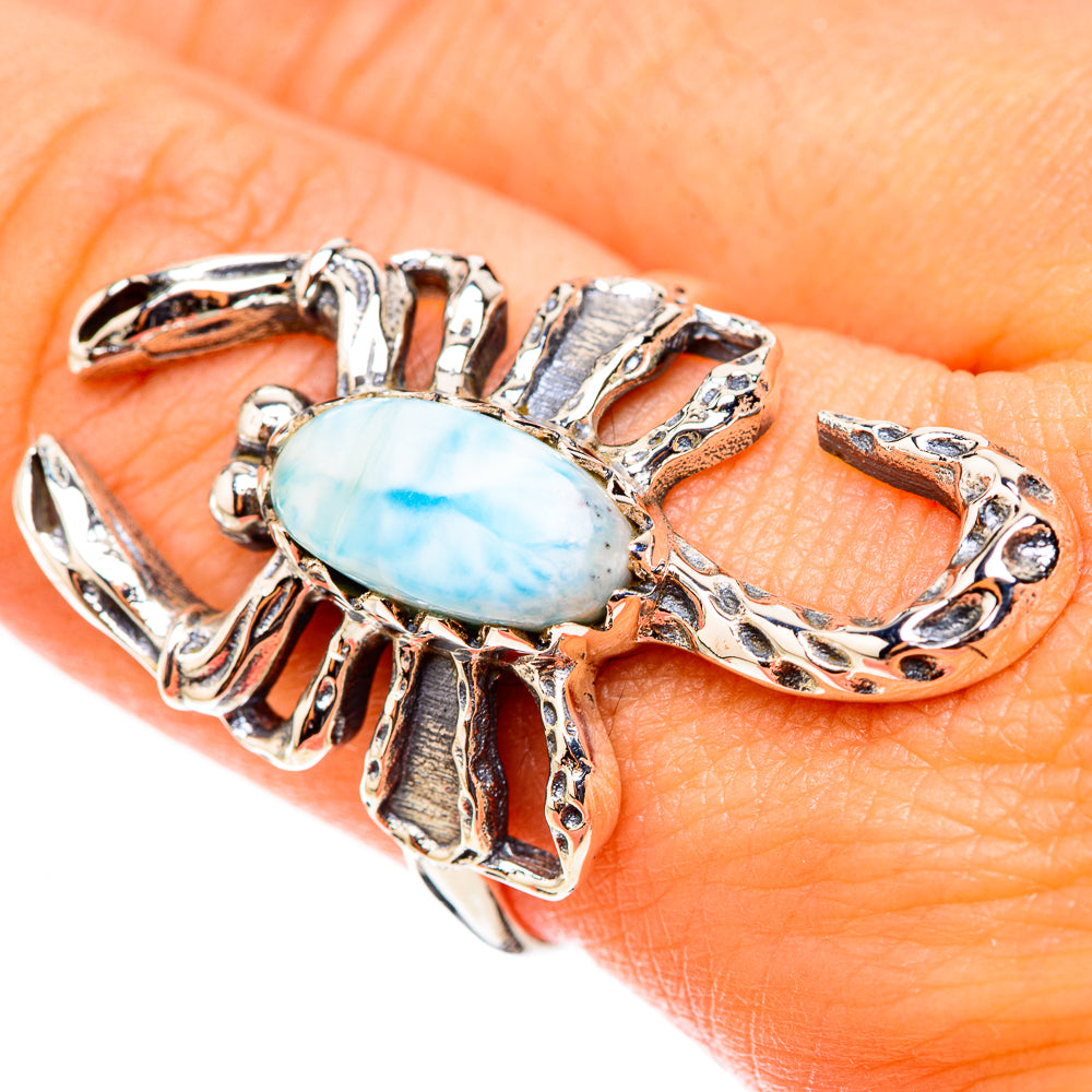 Larimar Rings handcrafted by Anasilvercos - RING123929
