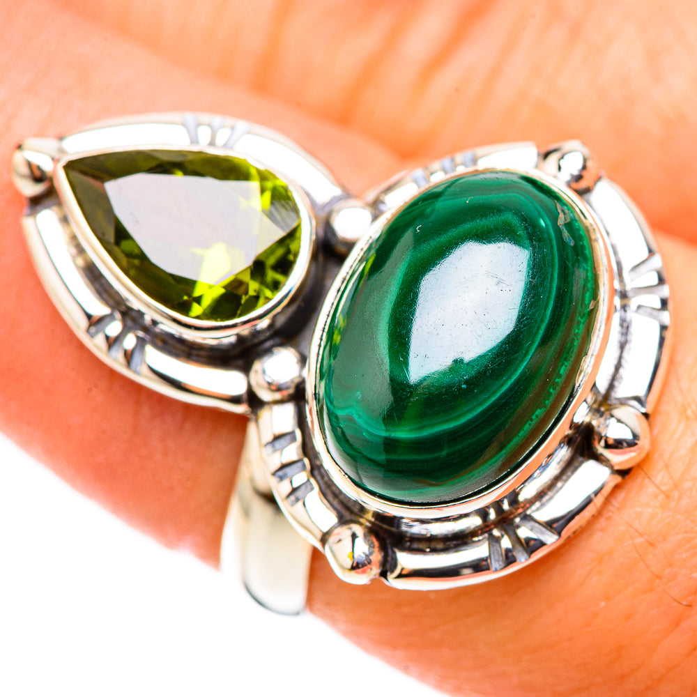 Malachite Rings handcrafted by Anasilvercos - RING123930